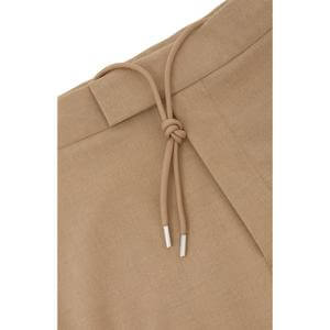 REISS Found Slim Fit Stretch Relaxed-Fit Drawstring Trousers in Soft Camel Brown